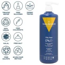 Valquer Oily Hair Shampoo Para Cabelo Oleoso