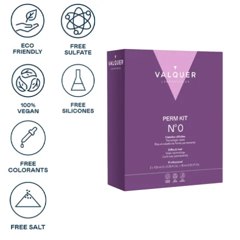 Valquer Perm Kit Nº0 Cabelos Difíceis