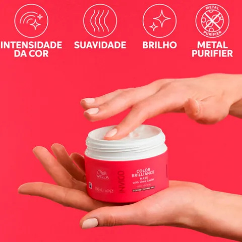 Wella Invigo Color Brilliance Máscara Cor Intensa Cabelo Espesso