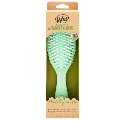 Wet Brush Go Green Treatment & Shine Escova De Cabelo - Óleo Tree Oil