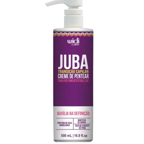 Widi Care Juba Transição Capilar Creme De Pentear Textura Leve Cabelos Fino